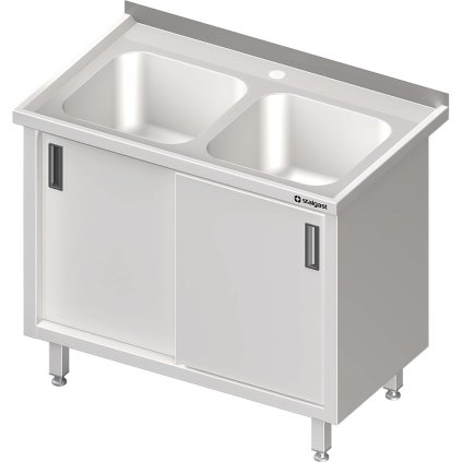 28154 stul s dvoukomorovym drezem posuvne dvere 1000x700x850 mm stalgast 980897100