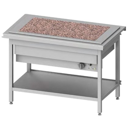 108254 stul s granitovou varnou deskou 3x gn 1 1 1245x750x880 mm stalgast st116121