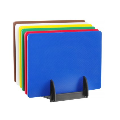 114122 sada 6 krajecich prkenek haccp se stojanem hendi 6 ks 450x300mm