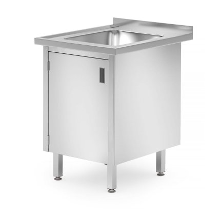 115388 drezovy stul svarovany se skrini a dvermi hendi profi line 600x700x h 850mm