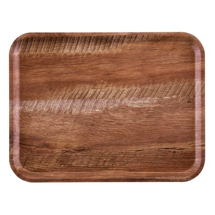 117314 servirovaci tac capri cambro hnedy dub drevo 370x530mm