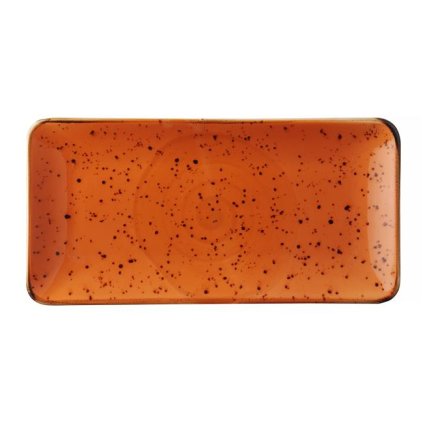 145859 obdelnikovy talir 300x150 mm oranzovy fine dine earth colours dahlia
