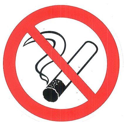 62666 samolepici informacni tabule piktogram zakaz koureni 80 mm contacto 7658 080