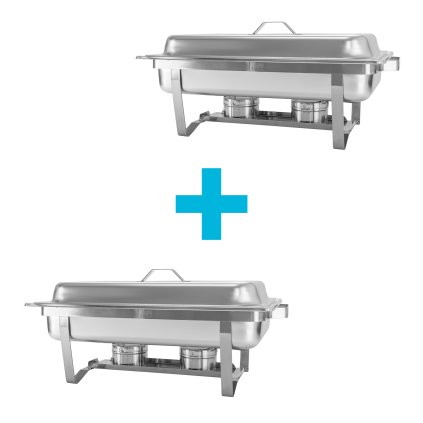 67715 chafing gn 1 1 9l 605x370x240 mm 2 ks technica silver line