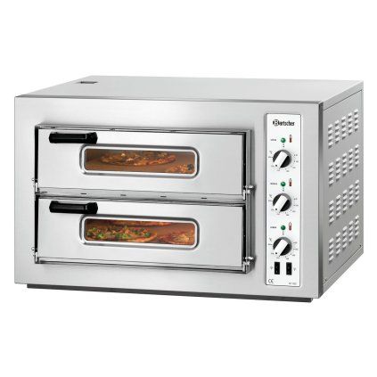 70424 1 dvoukomorova pec na pizzu 8 x pizza 25 cm bartscher nt 502