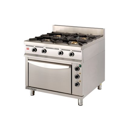 Kombinovaný sporák 900 x 900 x 900 mm | GASTROHAAL, SPE-940 SC