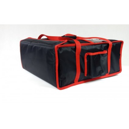 75308 taska na pizzu na 4 krabice 600x600 mm z nylonu cerna s cervenym lemovanim furmis t4xxl