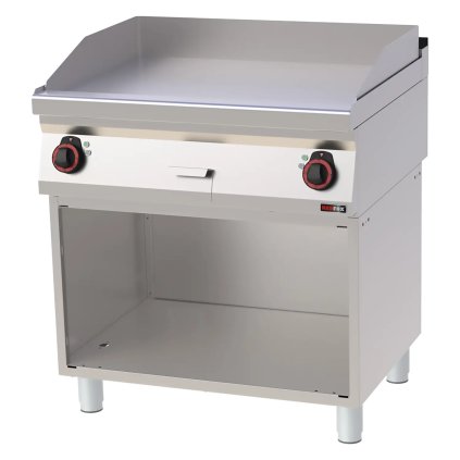 Grilovacia doska 80x51 elektrická hladká s podstavbou 400 V | REDFOX - FTH 70/80 E