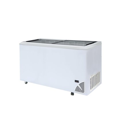 Pultová mraznička presklené rovné veko | ARO 601/2 White Edge