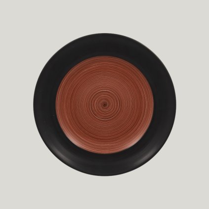 RAK Trinidad tanier plytký pr. 24 cm, hnedý | RAK Porcelain, TRCLFP24BW-12