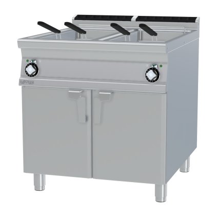 Fritéza plynová dvojitá 0,8 kW/l, 25+25 l s podstavbou | RM - F2/25-98G
