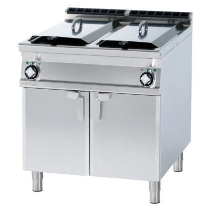 Fritéza plynová dvojitá 0,83 kW/l, 18+18 l s podstavbou | RM - F2/18-98G