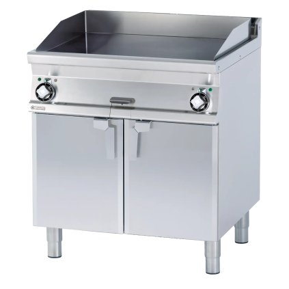 Grilovacia doska 79x52 elektrická hladká s podstavbou 400 V | RM - FTL-78ET