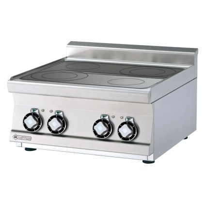 Sporák sklokeramický elektrický 4x platnička bez podstavby 400 V | RM - PCCT-66ET