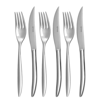 Jedálenský príbor ELEGANCE 6-dielna steaková súprava | TONER, 6014S089