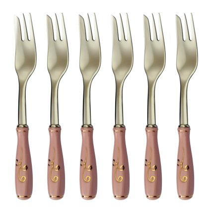 Vidlička na múčnik ROSA 6-dielna sada | TONER, 60683906