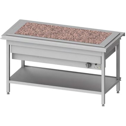 108257 stul s granitovou varnou deskou 4x gn 1 1 1570x750x880 mm stalgast st117151