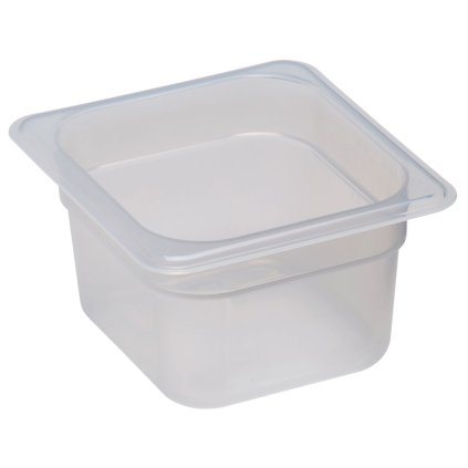 117596 nadoba z pruhledneho polypropylenu gn 1 6 cambro gn 1 6 1 5l pruhledna 162x176x h 100mm