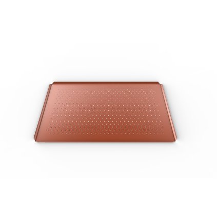 142667 mikroperforovany hlinikovy tac se silikonovym povrchem pro cukrarske a pekarske vyrobky gn 1 1 12 mm unox foro silico