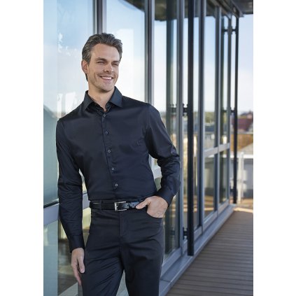 131303 panska kosile s dlouhym rukavem active stretch v uzkem strihu