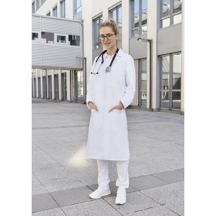 131324 damsky lekarsky a laboratorni plast basic s klopovym limcem