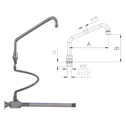 Batéria kolenová bez zmiešavača | REDFOX - KOB 2
