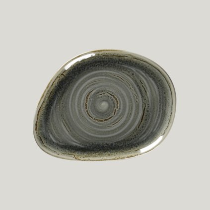 RAK Spot tanier plytký 22 × 16,5 cm – olivínový | RAK Porcelain, SPTFLFP22-12