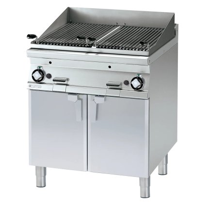 Lávový gril plynový dvojitý 2x 38x66 bez podstavy | RM - CW-98G