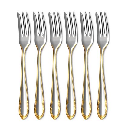 Vidlička na múčnik pozlátená CLASSIC PRESTIGE 6-dielna sada | TONER, 600639G6