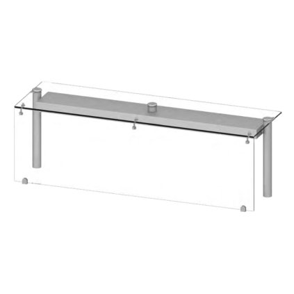 107936 nastavba sklo 790x450x460 mm stalgast st275081