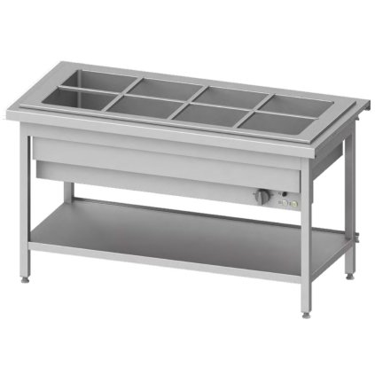 108002 stacionarni vodni lazen jednokomorova 4x gn 1 1 3 2 kw 1570x750x880 mm stalgast st123151