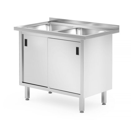 114104 stul se 2 drezy skrin svarovana s posuvnymi dvermi hendi profi line 1000x600x h 850mm