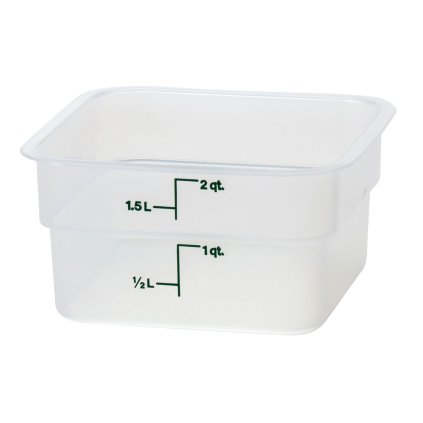 117632 transparentni polypropylenova nadoba na potraviny camsquare cambro 1 9 l 1 9l pruhledna 185x185x h 100mm