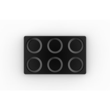 142991 hlinikova friteza na 6 vajec gn 1 1 16 mm unox eggs 6x2