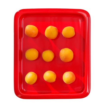 145589 obdelnikovy podnos porcelan gn 1 2 cerveny fine dine 783511