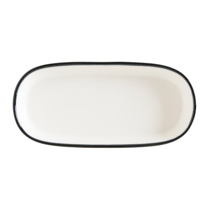 171371 ovalny talir 180 mm bonna linea black