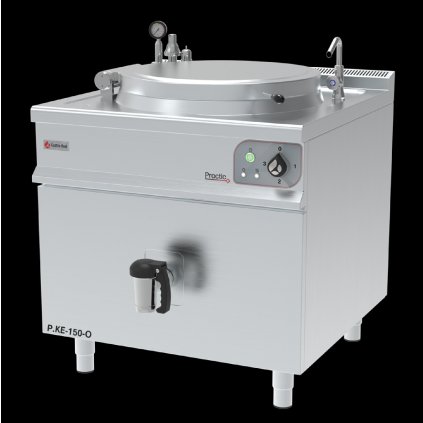 Elektrický varný kotol guľatý, dvojplášťový 150 l | GASTROHAAL, P.KE-150-O