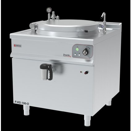 Plynový varný kotol okrúhly, dvojplášťový 100 l | GASTROHAAL, P.KG-100-O