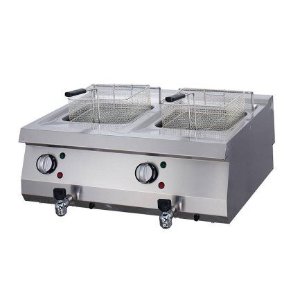 maximá electric fryer double