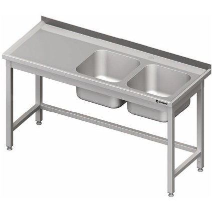 27800 stul s dvoukomorovym drezem po prave strane bez police 1500x700x850 mm stalgast 980787150