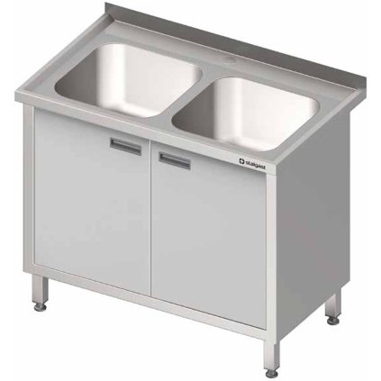 28085 stul s dvoukomorovym drezem kridlove dvere 1000x600x850 mm stalgast 980866100