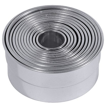 54596 vykrajovatka nerezove kolo prumer 25 105 mm sada 12 kusu contacto 4073 012