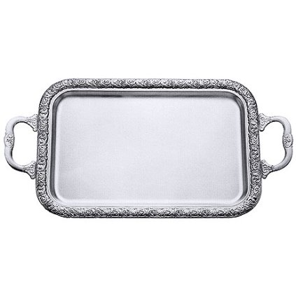 Tácka z nehrdzavejúcej ocele s dekoračným okrajom a úchytmi 480x355x18 mm | CONTACTO, 7/480