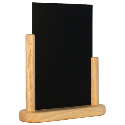 58850 tabule na menu s drevenym podstavcem prirodni 210x150 mm contacto 7685 210