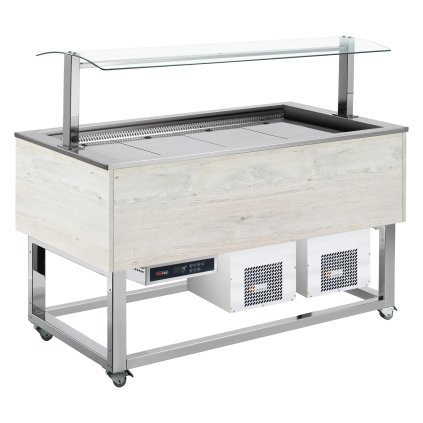 Bufet chladený GN 3-1/1 Wenge | REDFOX - ES BLUE+ 3W