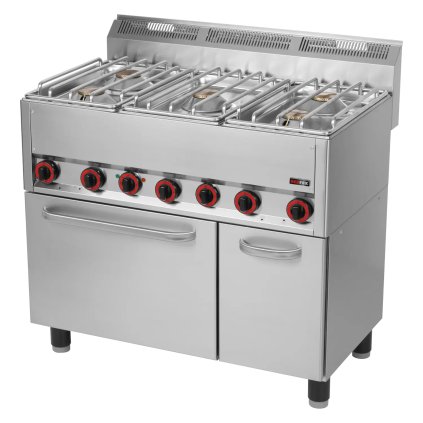 75380 sporak kombinovany s horkovzdusnou elektrickou troubou gn 1 1 5x horak redfox spt 90 5 gls