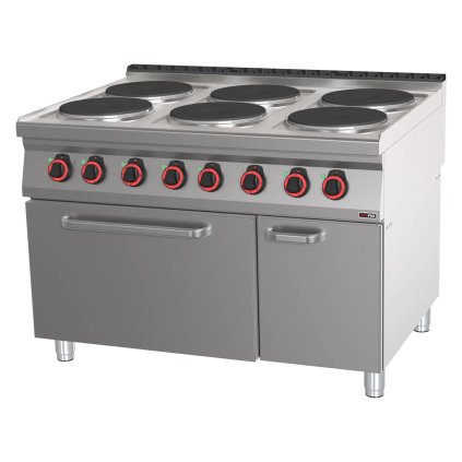 75950 sporak elektricky 6 ploten s troubou gn 2 1 redfox spt 90 120 21 e