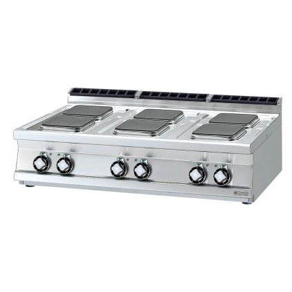 Sporák elektrický 6x platnička bez podstavy 400 V | RM - PCQT-712ET