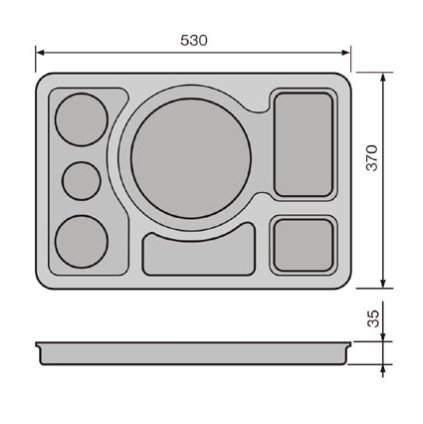 PODNOS COMBISET SD PLAST ŠEDÁ | ABNER, 28301