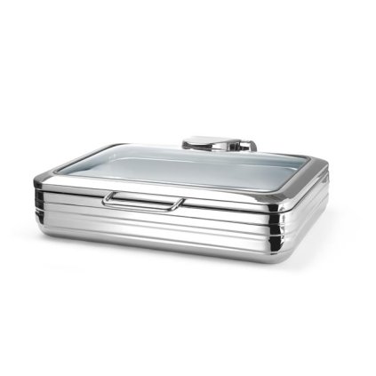 140411 indukcni ohrivac gn 1 1 se sklenenym vikem 585x465x180 mm fine dine deluxe eco